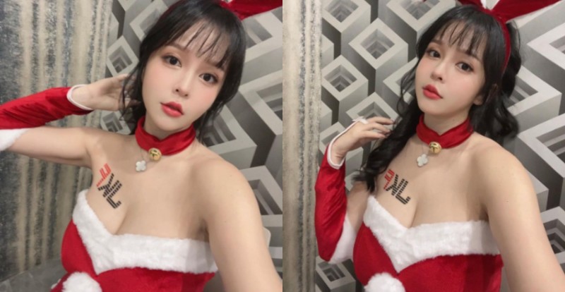 【蜗牛棋牌】木瓜姐姐「陳香菱」化身最巨一日店長　超猛聖誕裝真香！