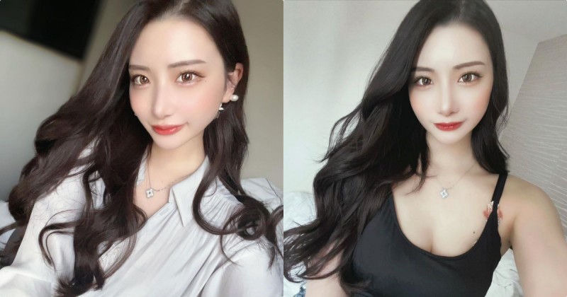 【蜗牛棋牌】眼神充滿魅惑力的「美豔正妹」，自拍時「性感S曲線」好勾人！