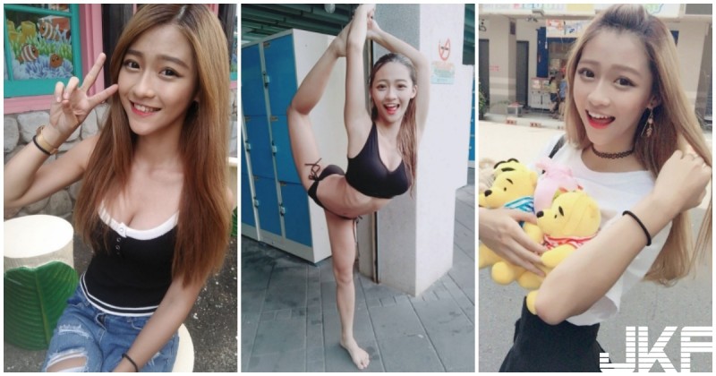 【蜗牛棋牌】麗寶樂園驚見「一字馬正妹」！　網神出：原來是文大19歲校花！