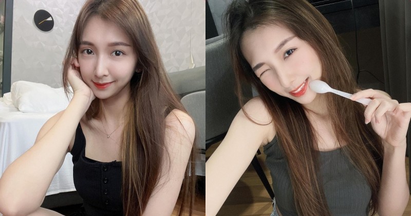 【蜗牛棋牌】甜心正妹「對鏡甜笑超迷人」，「甜甜女友造型」充滿戀愛感！