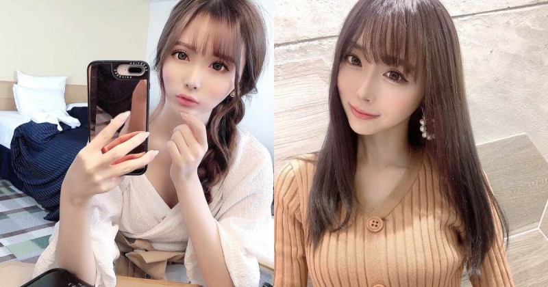 【蜗牛棋牌】日韓混血妹「自拍時微露酥胸」，嫵媚電眼瞬間把你迷倒！