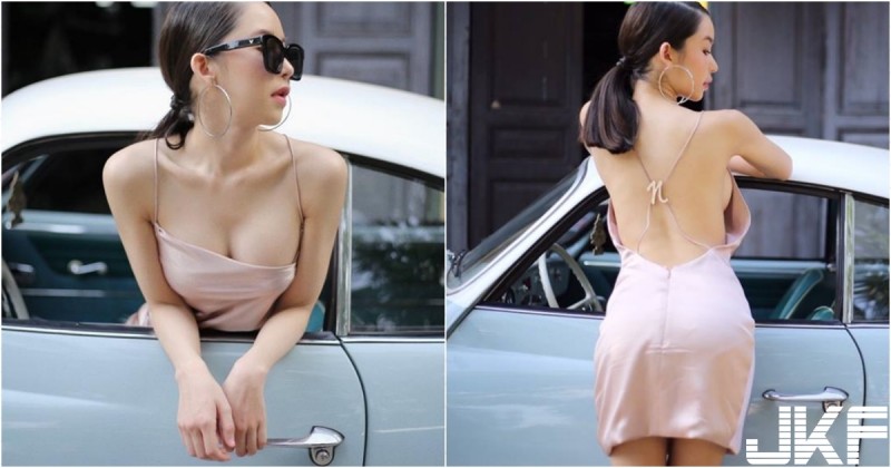 【蜗牛棋牌】老爺車的春天！「超亮車頭燈」回頭率好高！「爆乳正妹」露背小洋裝開車好辣！