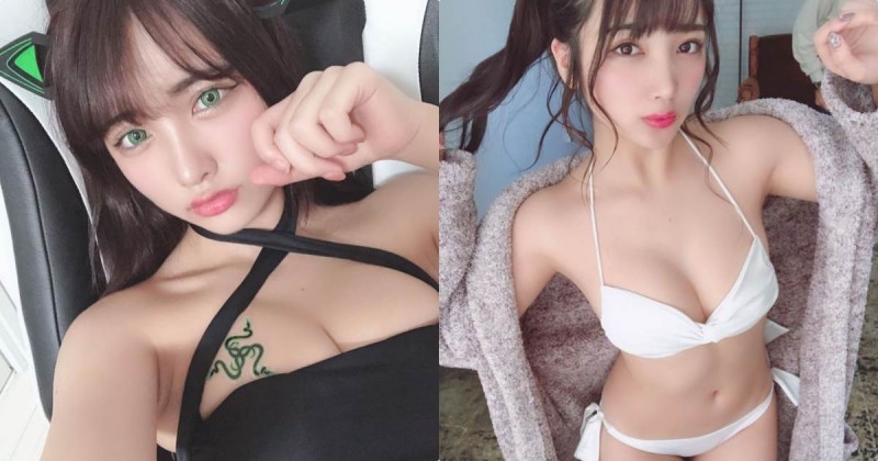 【蜗牛棋牌】敢露敢玩的惹火「童顏巨乳妹」，嫵媚挑逗姿勢太引遐想！