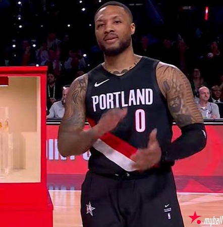 迈博体育：利拉德带伤夺三分大赛第3冠