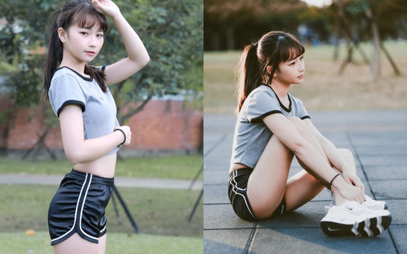 【蜗牛棋牌】氣質小清新「陳Q妹」辣穿真理褲神視角曝光　「白皙嫩腿+渾圓美臀」可愛到太過分