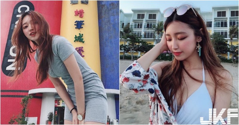 【蜗牛棋牌】大眼虎牙直播妹「優格」真是可可愛愛，側面彎腰「弧度畢露」深不可測啊～