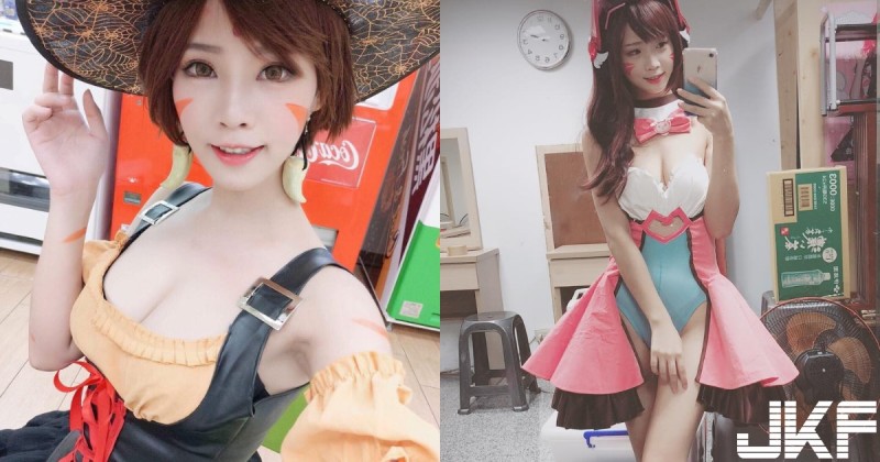 【蜗牛棋牌】正妹熱愛「角色扮演」胸前中路大開，驚喜深溝「份量十足」畫面超養眼！