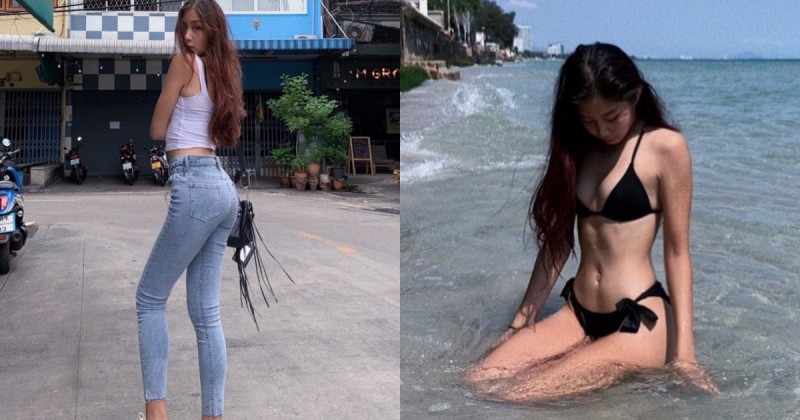 【蜗牛棋牌】超強「逆天長腿妹」腿長100cm！骨感纖細比例超優，根本超模曲線！