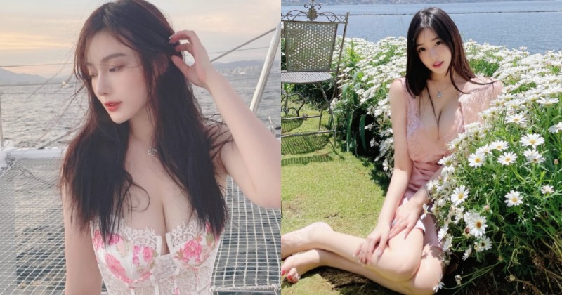 【蜗牛棋牌】清華大學「高材生正妹」清純可愛，脖子以下「兩座雪山」卻讓人移不開眼！