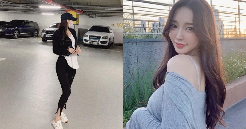 【蜗牛棋牌】黃昏出門賞景的「性感露肩辣妹」，「渾圓車頭燈」讓人多看幾眼！