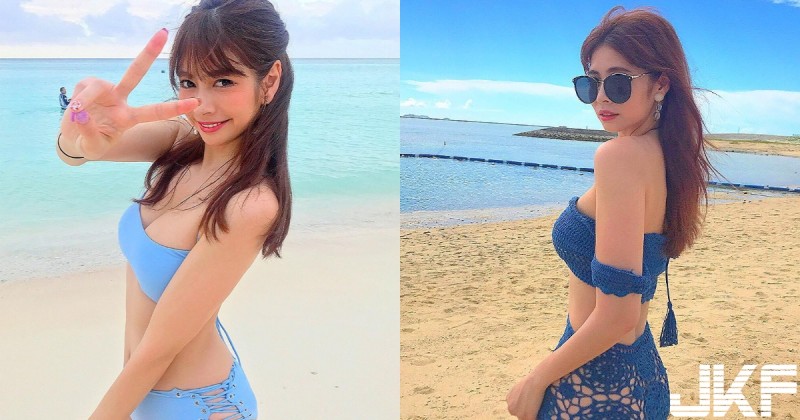 【蜗牛棋牌】真的是空的！甜美鄰家正妹竟穿「簍空泳褲」賣弄性感，反差讓人意外！