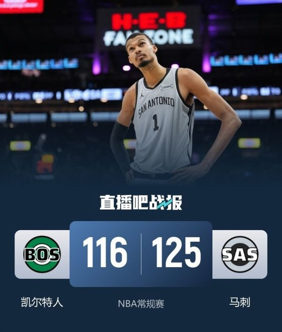 【蜗牛棋牌】马刺双杀绿军取5连胜 文班8三分砍39+11 杰伦遭驱逐 獭兔24+5