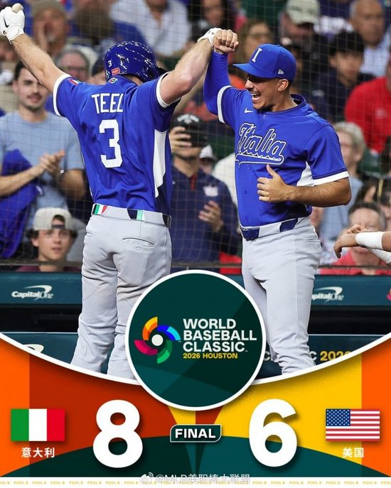 【蜗牛棋牌】爆大冷！世界棒球经典赛夺冠热门美国负意大利，面临小组出局