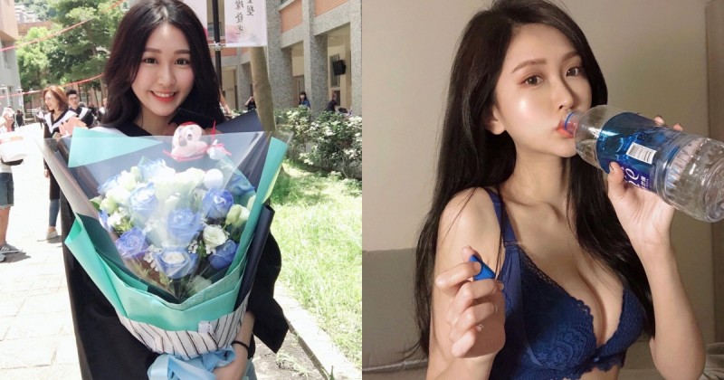 【蜗牛棋牌】華夏科大畢業的「氣質甜心」，穿內衣「挺雪白美乳」喝水自拍，網友驚呼：要噴鼻血