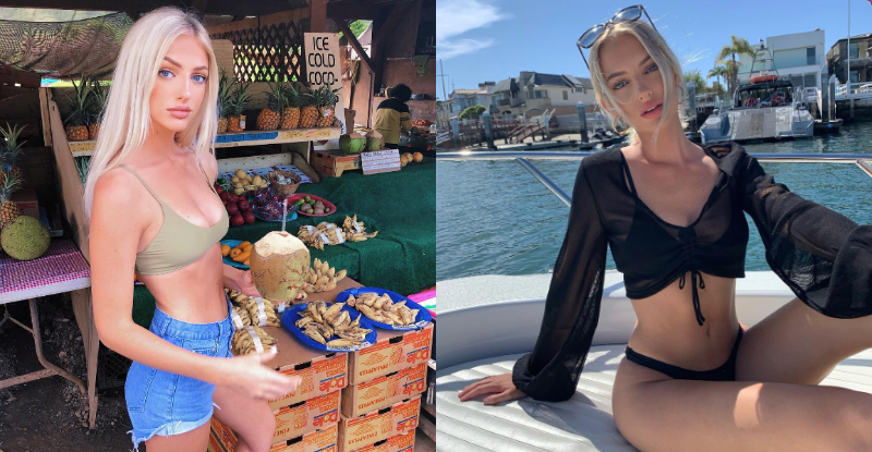 【蜗牛棋牌】出道以來最大尺度！美國辣模衣服底下什麼都沒穿　中路開到底乳型乍現