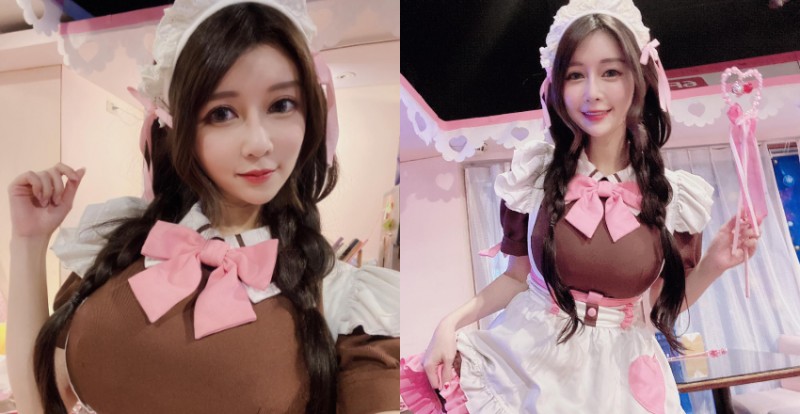 【蜗牛棋牌】「主人要來點什麼？」巨乳甜心安希化身小女僕　超萌模樣讓粉絲戀愛