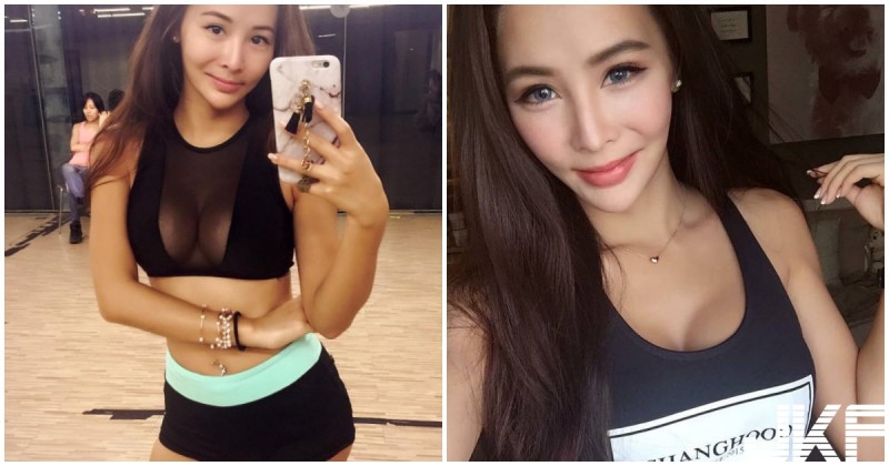 【蜗牛棋牌】辣妹穿「緊身爆乳衣」練舞，渾圓胸型快炸裂，整個好吸睛喔！