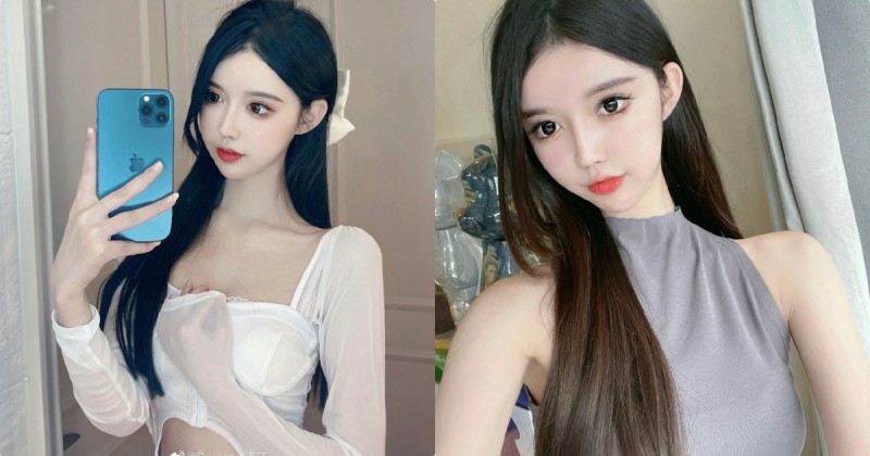 【蜗牛棋牌】愛穿削肩洋裝的「白皙嫩妹」，自拍時的「香肩線條」好誘惑！