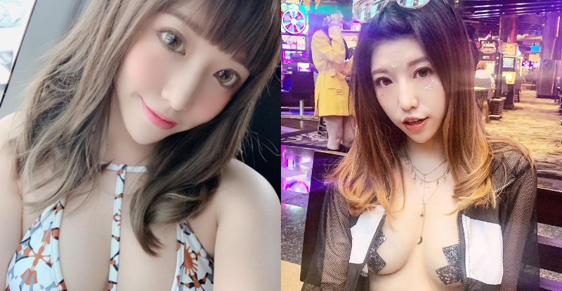 【蜗牛棋牌】火辣網紅「林白白Lillian」白嫩雪乳大膽垂掛剩胸貼，男粉眼福大飽還超想犯罪！