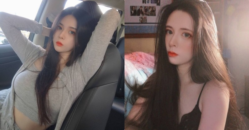 【蜗牛棋牌】甜心正妹「車內辣照好極品」，「優質S曲線」讓人無法專心開車！