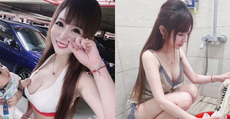 【蜗牛棋牌】甜萌大眼女神「蔡粉粉」身材太火辣連小Baby都愛不釋手！