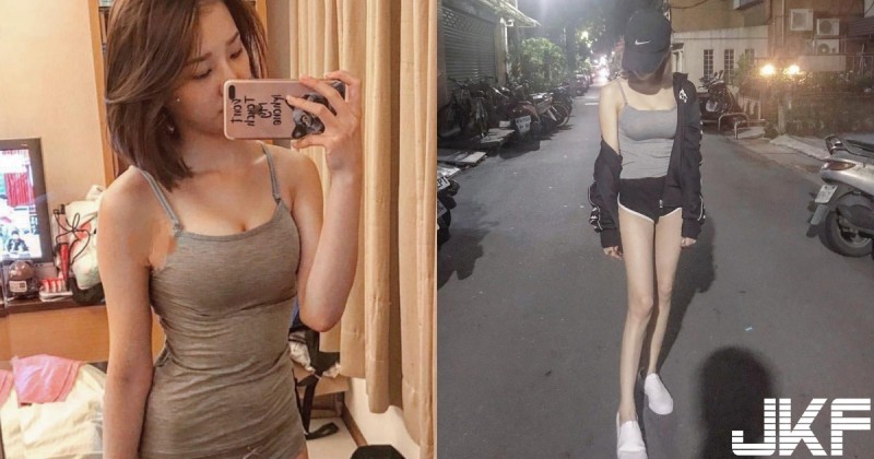 【蜗牛棋牌】街頭少女褲子穿超短，運動風「美乳正妹」超貼身休閒打扮讓人想入非非～