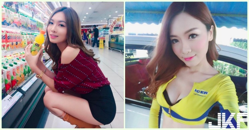 【蜗牛棋牌】太火辣！超商「白皙爆奶妹」鮮豔美乳有夠犯規！超逆天「極品長腿」整個引人遐想…