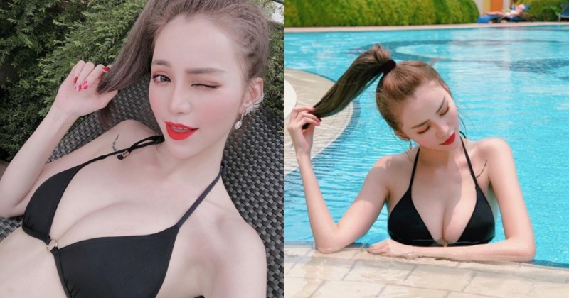 【蜗牛棋牌】超辣台灣正妹「Ariel Shih」前進星國玩耍，洶湧海波連魚尾獅都要投降啦