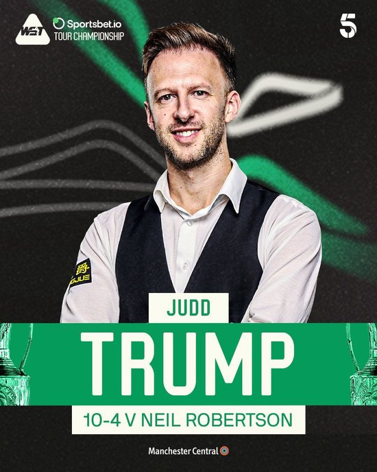 【蜗牛棋牌】静待赵心童/希金斯!特鲁姆普10-4尼尔·罗伯逊晋级决赛