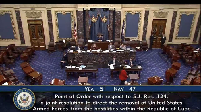【蜗牛棋牌】美国参议院否决限制特朗普对古巴动武的决议