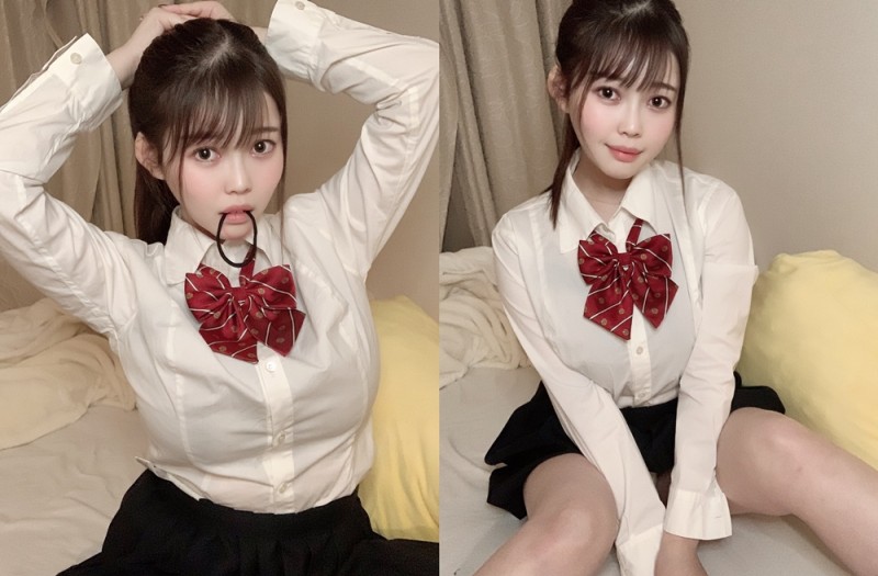 【蜗牛棋牌】馬尾高中妹「伊川愛梨」童顏J乳胸猛襲來　震到不行「神級乳搖」完全是國寶級存在
