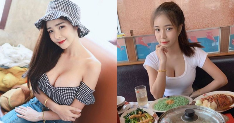 【蜗牛棋牌】吃火鍋也要很辣！辣妹挖空上衣好爆乳，旁邊客人邊吃邊流鼻血！