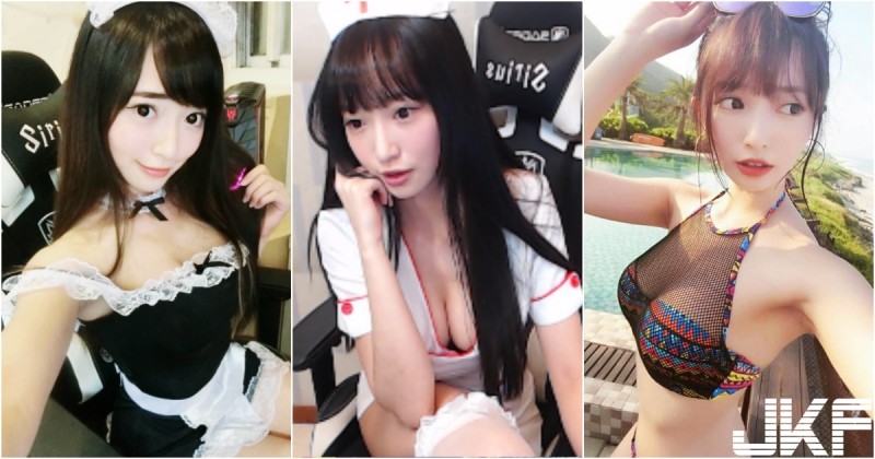 【蜗牛棋牌】台灣正妹「美乳實況主」！變裝打game「白嫩深溝」秀出來！對面的人直接投降了啦…