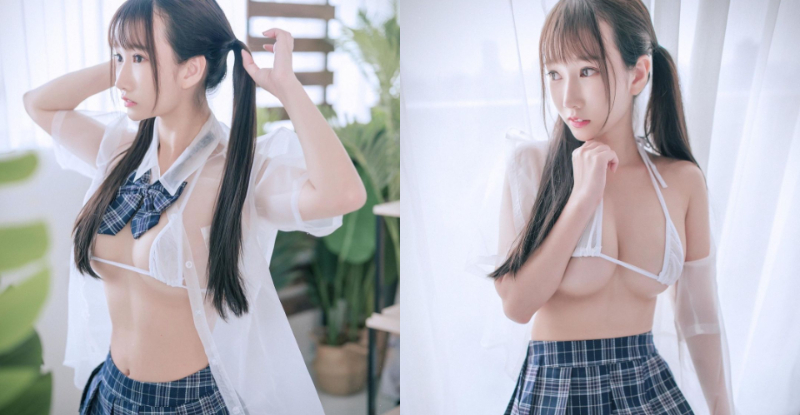 【蜗牛棋牌】制服誘惑！「又又Yvie」下課先開路，「鮮嫩雪乳」成功蒙蔽粉絲判斷力！