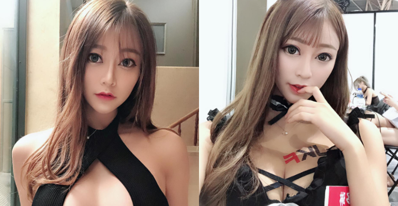 【蜗牛棋牌】電眼美乳妹「多琳Doreen」火辣開胸裝沒有極限　差點就要掉出來！