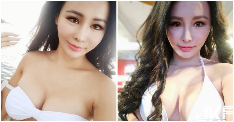 【蜗牛棋牌】爆奶舞者「F奶美胸超噴血」，海邊解放超大車頭燈，遊客都忍不住狂盯了！