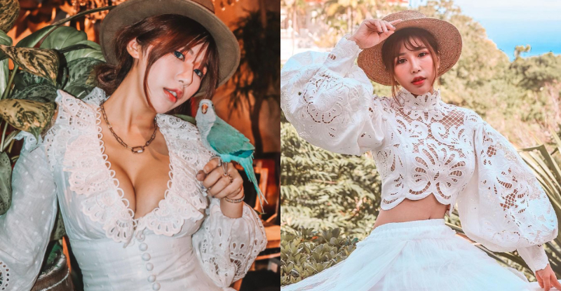 【蜗牛棋牌】巴洛克少女！「彌海砂Sarre」精美洋裝偷曬小蠻腰，「兇猛玉兔」也失控蹦出