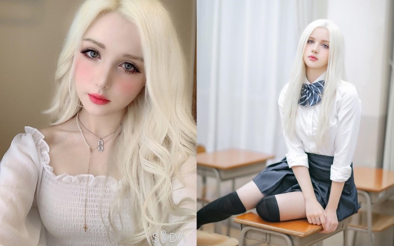 【蜗牛棋牌】宛如童話故事走出來！義俄混血正妹「Kori」洋娃娃般細緻美顏+金髮雪肌　氣場超空靈