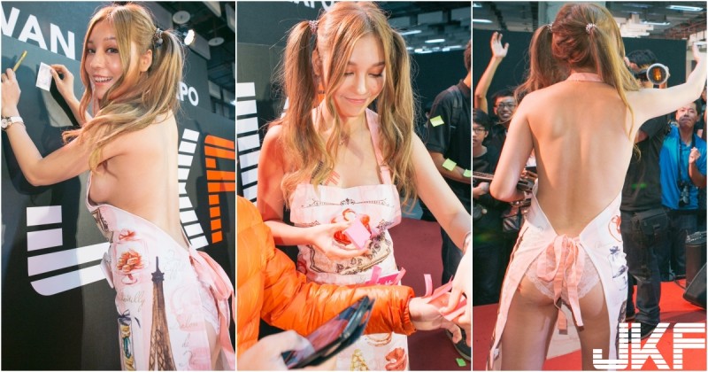 【蜗牛棋牌】粉絲暴動想上台！「裸體圍裙」女神挑人親密遊戲！「狠狠黏一起」輸贏已經不重要了…