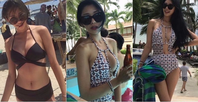 【蜗牛棋牌】長腿姐姐「雙乳」上下晃雙倍震撼！超短裙獻上「逆天美腿」，眾人快門搶拍
