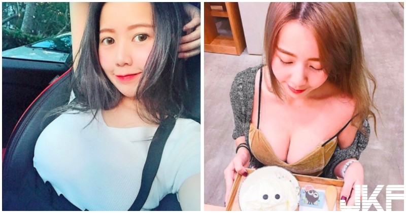 【蜗牛棋牌】超兇正妹「爆奶吃冰」，超邪惡俯視角度，讓隔壁客人都暈了！