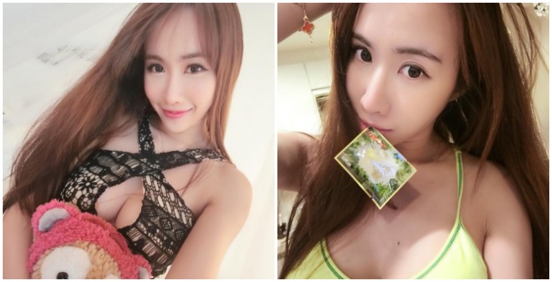 【蜗牛棋牌】「爆乳正妹」中路大開！嘴巴還叼著什麼的暗示，福利太多根本看不完！