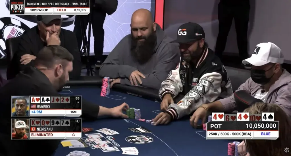 【EV扑克】2026 WSOP快评：600刀混搭赛变成“修罗场”，丹牛撞上霍金斯，葫芦收服同花