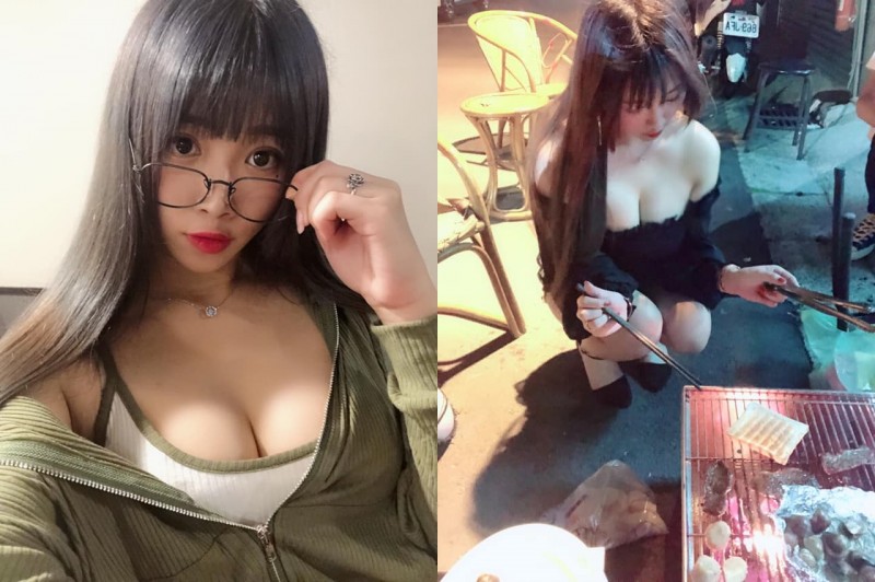 【蜗牛棋牌】奶球比月亮還圓！爆乳妹子陳幽「穌胸外露半蹲烤肉」邪惡視角引暴動