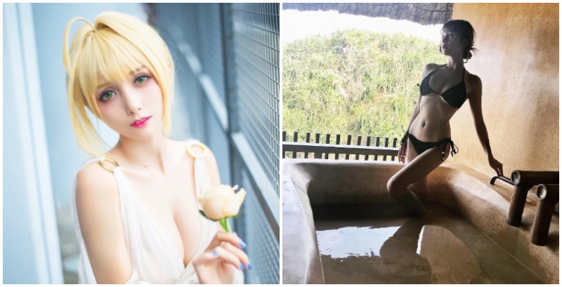 【蜗牛棋牌】「最正F奶Coser」夏美醬釋出全新角色！純白色禮服搭配火辣身材，若隱若現實在太性感！