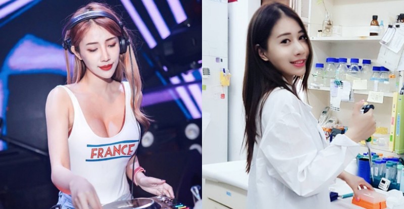 【蜗牛棋牌】性感DJ「米小米 mina」攻佔舞台爆乳刷碟　雙峰跟著節奏彈跳打節拍