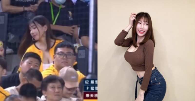 【蜗牛棋牌】巨乳爪迷爆乳看球賽被轉播　真實身分是正妹專案經理！