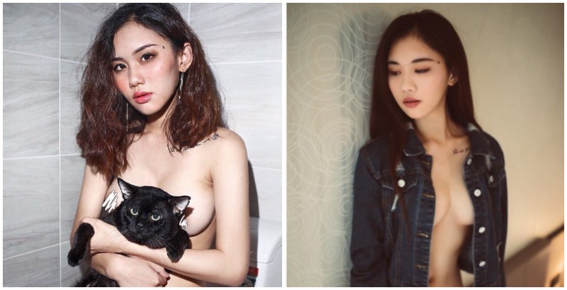 【蜗牛棋牌】我好想當貓咪！「爆乳正妹」羅穎全裸尺度解放，用一臉厭世的貓咪遮點！