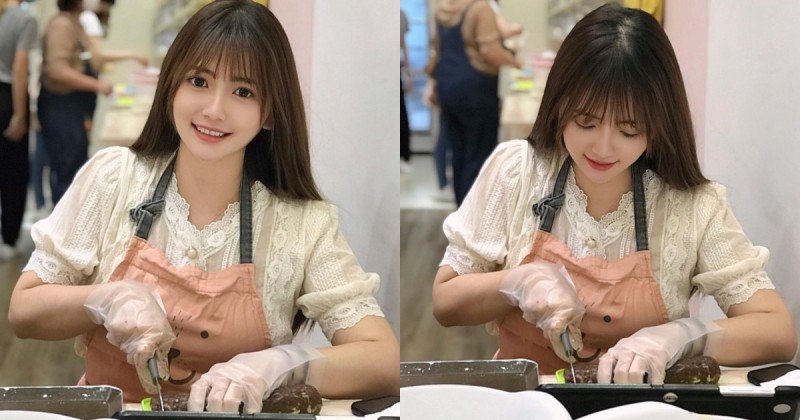 【蜗牛棋牌】無法拒絕的女友力！大眼萌妹「莫葵 Vika」親手烤巧克力餅，超可愛笑容甜度100%！