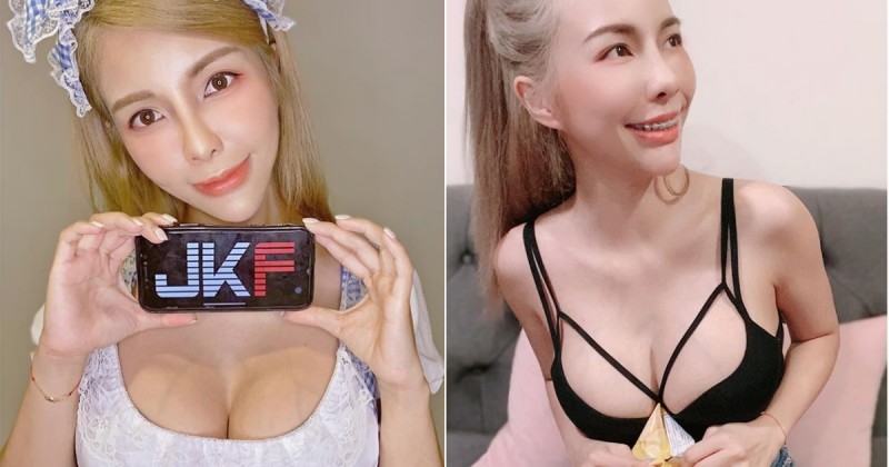 【蜗牛棋牌】青筋奶最讚！吃貨女友「CC.西西」邊練挺翹蜜桃邊猛吃，火辣豪乳大方爆出！
